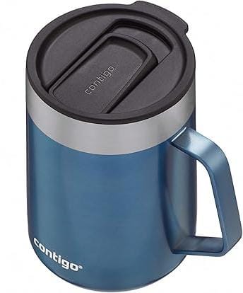 Contigo - Taza de acero inoxidable con aislamiento por vacío y asa de agarre